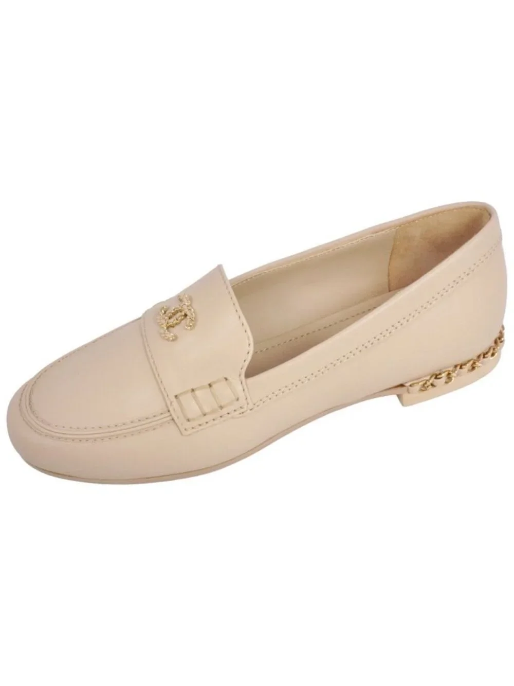 Chanel Loafers Moccasins CC Logo